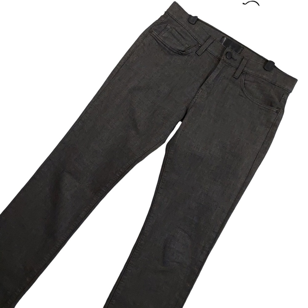 J Brand Kane Jeans Mens 31x34 Smoke Mela Dark Grey Slim Straight 240916A684